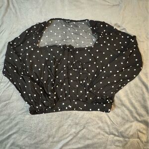 RW&CO. Black Top with White Dots

#1043